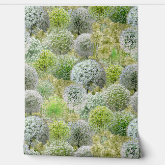 Papier Peint Alliums Blancs