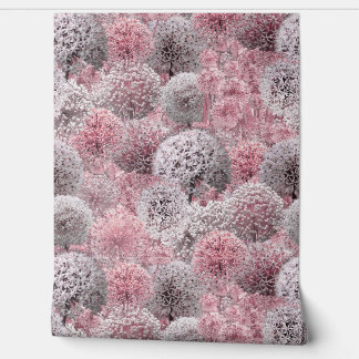 Papier Peint Alliums roses