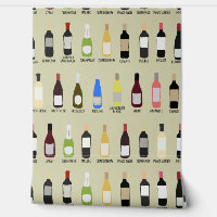 Amateurs de vin Bouteilles avec les noms Patternes