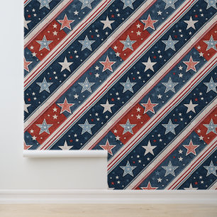 Papier Peint Américaine/Étoiles et Rayures/Patriotique