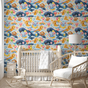papier peint amis du ciel magiques, animaux mignon