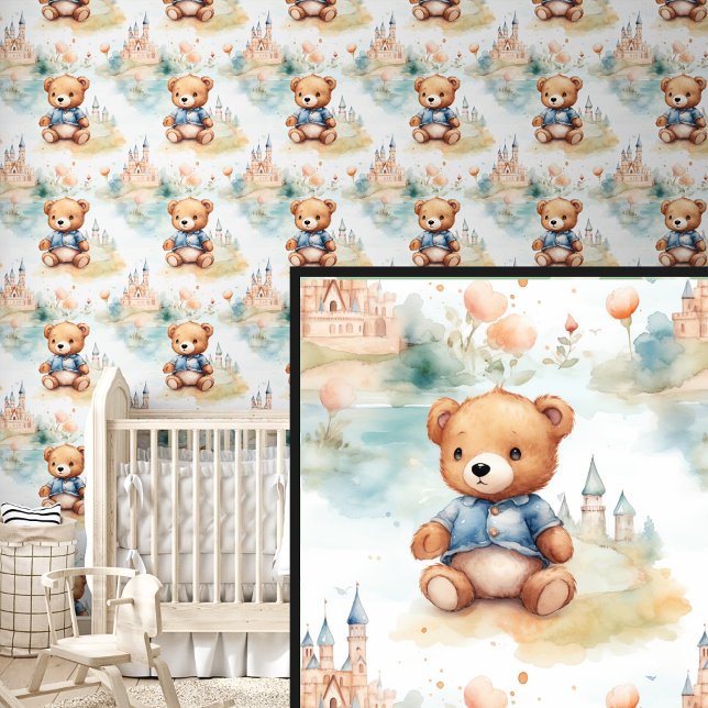 Papier Peint Amis et châteaux de nounours marron (Créateur téléchargé)