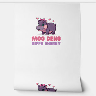 Papier Peint Amoureux des animaux d'ÉNERGIE MOO DENG HIPPO  Hip