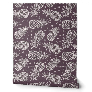 Papier Peint Ananas En Basil Violet Par Glidden