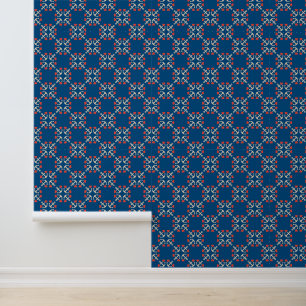 Papier Peint Ancre Et Motif Coeur