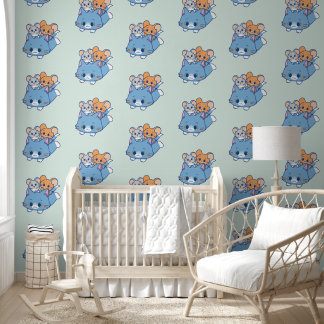 Papier Peint Anime Tom, Jerry et Tuffy