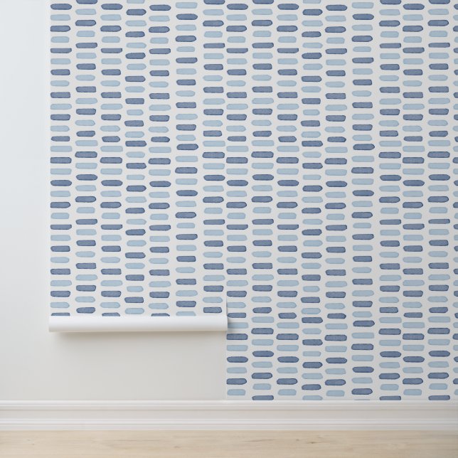 Papier Peint Aquarelle Bleu Clair, Style Infantile (Application)