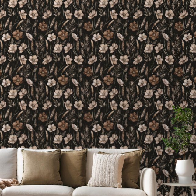 Papier Peint Aquarelle Boho Floral (Créateur téléchargé)