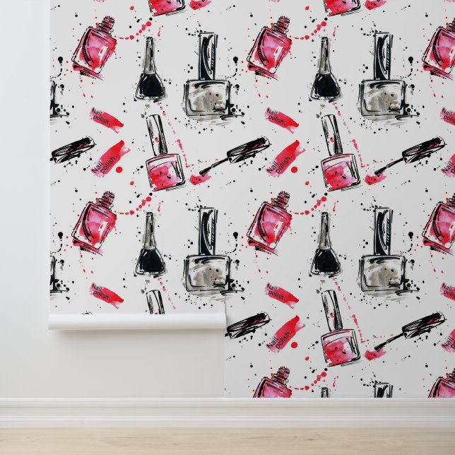 Papier Peint Aquarelle Clou Motif polonais (Application)