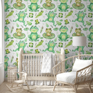 Papier Peint Aquarelle Cute de grenouille