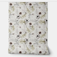 Aquarelle de feuillage blanc