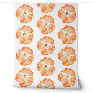 Papier Peint Aquarelle Florale Élégante de Pêche