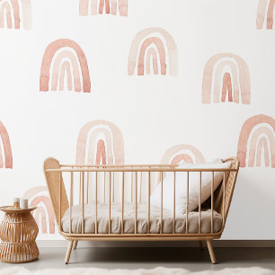 Papier Peint "Aquarelle Pastel Rainbow