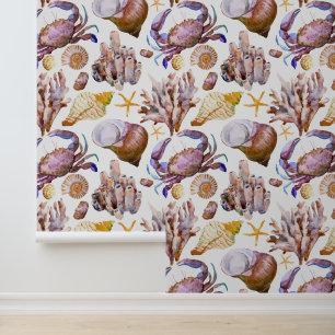 Papier Peint Aquarelle Sea Life Motif 4