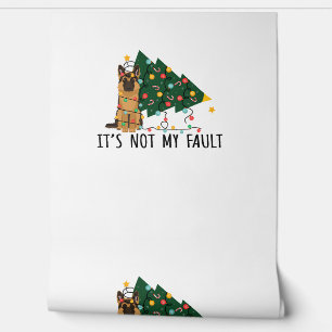 Papier Peint Arbre De Noël Ce N'Est Pas Ma Faute Chien De Berge