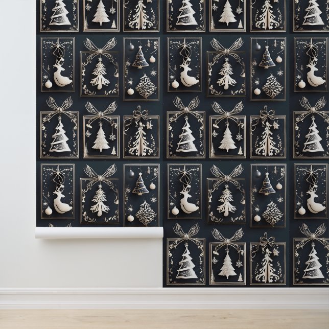 Papier Peint Arbres de Noël élégants et modernes (Application)