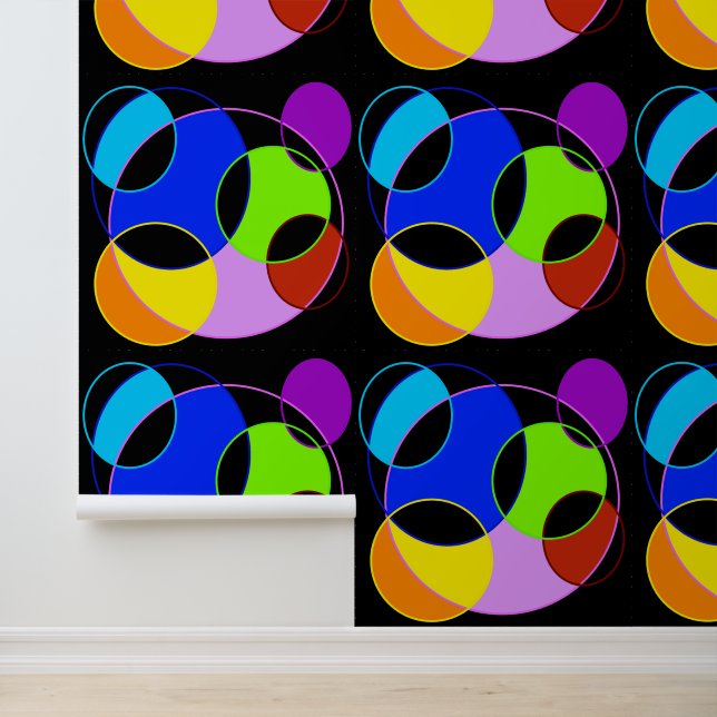 Papier Peint Arc en arc-en-ciel cercle conception (Application)