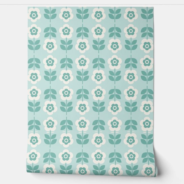 Papier Peint Arrière - plan de modèle floral (Déroulement)