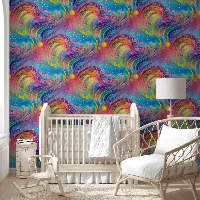 Papier Peint Art de l'abstraction d'image - motif transparent 1 (Enfants)