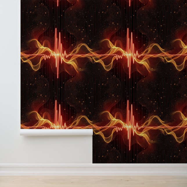 Papier Peint Art de l'énergie à ondes sonores vibrantes (Application)