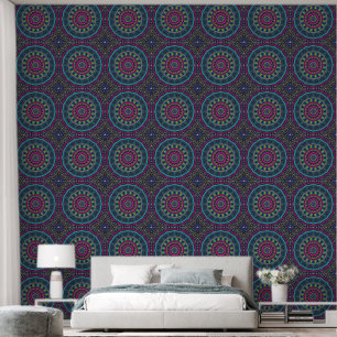 Papier Peint Art de mandala coloré vibrant