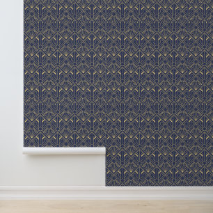 Papier peint - Art Déco Jaune/Violet