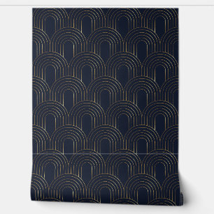 Papier Peint Art Déco Moderne Géométrique Arche Coquille