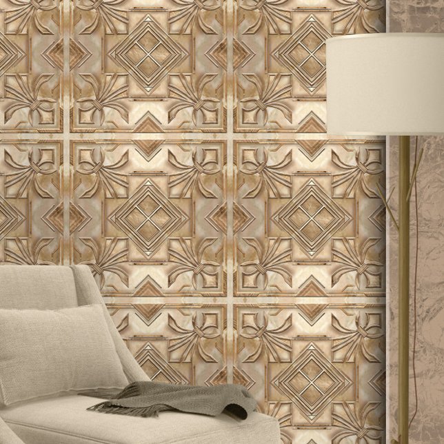 Papier Peint Art déco vintage Fleur de lis (Créateur téléchargé)