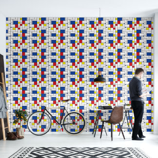 Papier Peint Art Moderne Géométrique Minimaliste De Stijl Mondr
