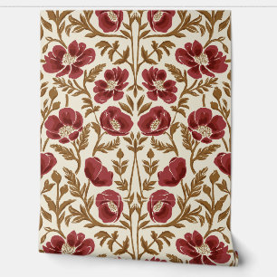 Papier Peint Artistes Et Artistes Peintres - Beige Rouge