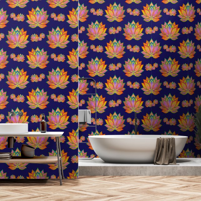 Papier Peint Astral Lotus Dreams (Salle de bain)
