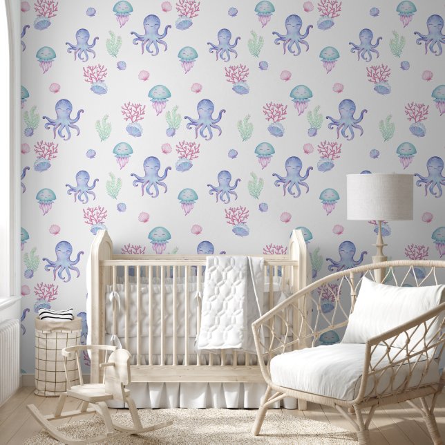 Papier peint avec un motif moderne. (Enfants)