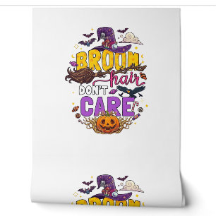 Papier Peint Balai Cheveux N'importe Halloween Sorcière Chapeau