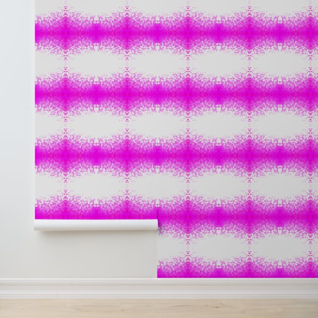 Papier Peint Bande de Motif de peigne rose violet (Application)