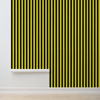 Papier Peint Bande noire et jaune