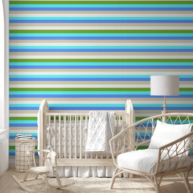 Papier Peint Bandes de couleurs de plage de Sint Maarten (Enfants)