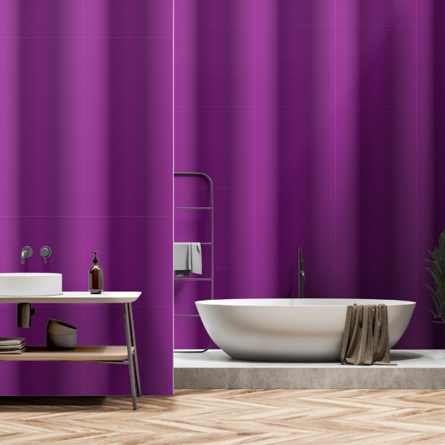 Papier Peint Bandes d'effet 3D violet moderne (Salle de bain)