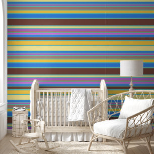Papier Peint Bandes et lignes colorées 6a
