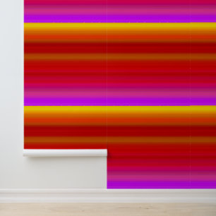 Papier Peint Bandes multicolores Abstraites