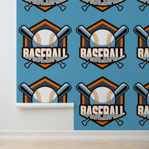 Papier Peint Baseball couleur personnalisé