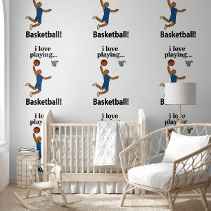 Papier Peint Basket-ball J'Aime Jouer Basket-ball