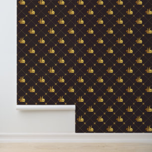 Papier Peint Bateau Gold