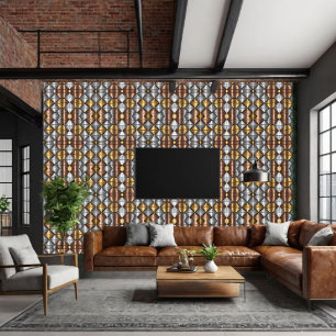 Papier Peint Bâton de Peel Retro Industriel Moderne