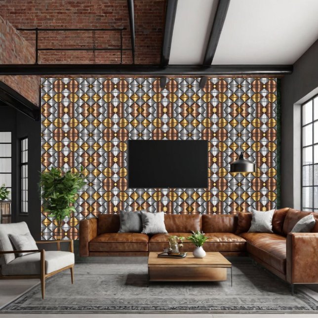 Papier Peint Bâton de Peel Retro Industriel Moderne (Créateur téléchargé)