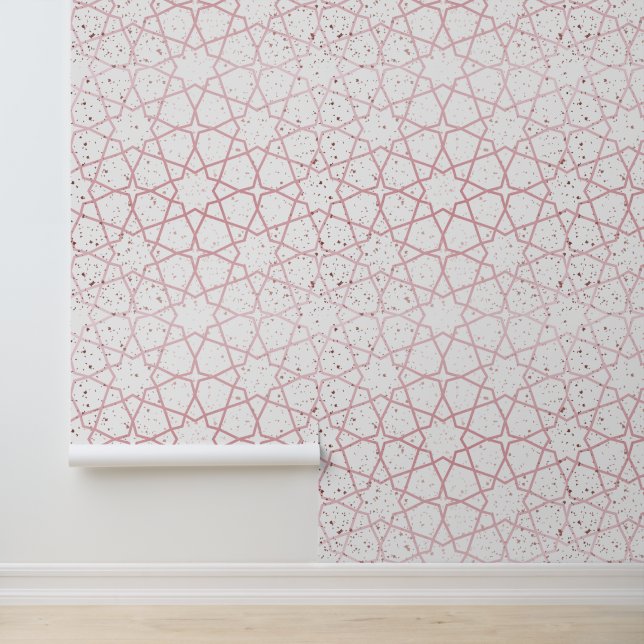 Papier Peint Beau or rose (Application)