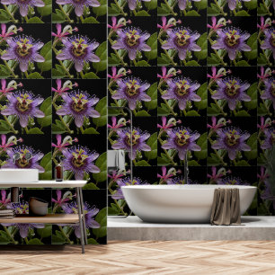 Papier Peint Beauté énigmatique : la fleur de la passion pourpr