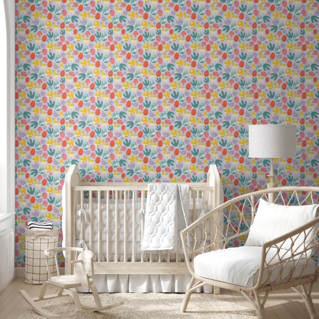 Papier Peint Bébé à couver Dino Joy (Enfants)