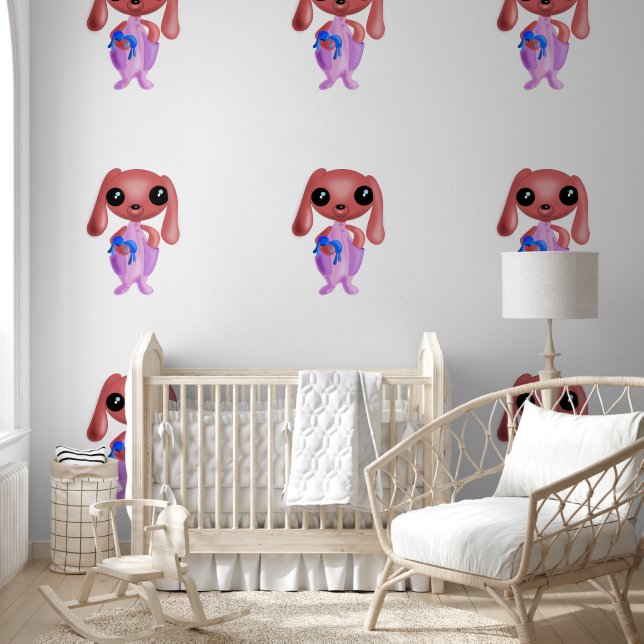 Papier Peint Bébé mignon lapin (Enfants)