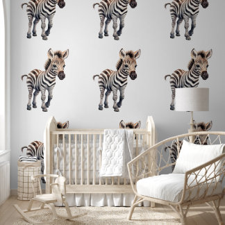 Papier Peint Bébé mignon Zebra Motif animal