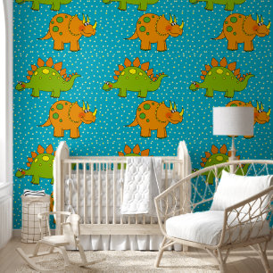 Papier Peint bébés dinosaures de pépinière